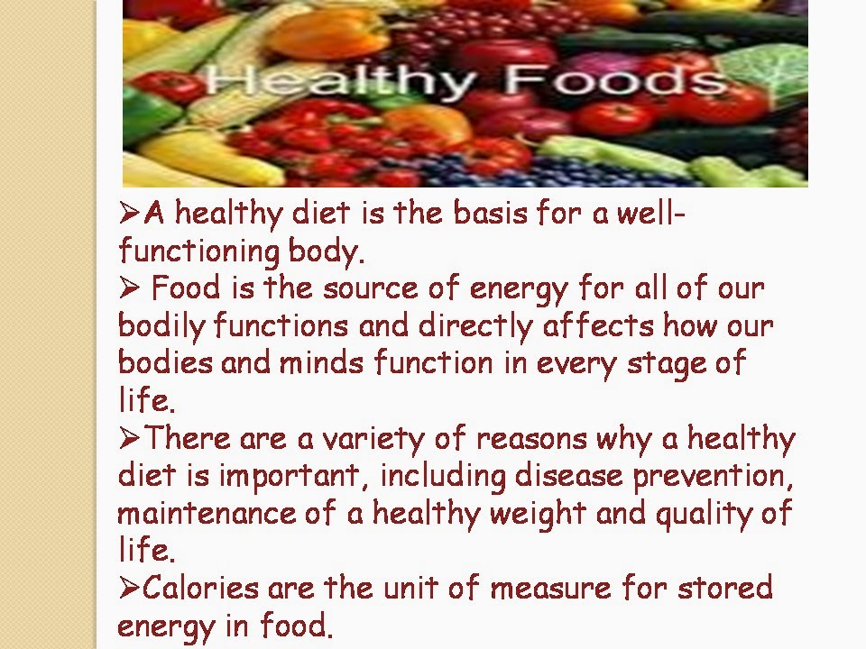 Anisha Healthy food habit power point presentation