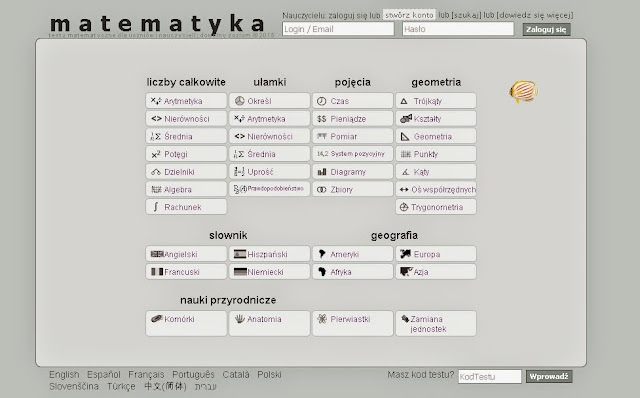 testy online z matematyki