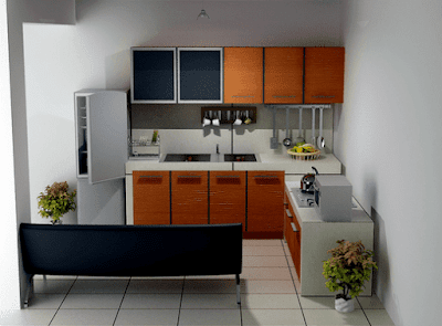 Desain Interior Dapur Minimalis.