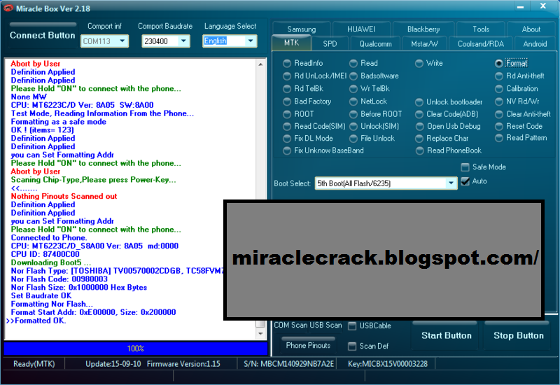 Miracle box 2.18 Crack With Loader Without Hardware ID miracle box