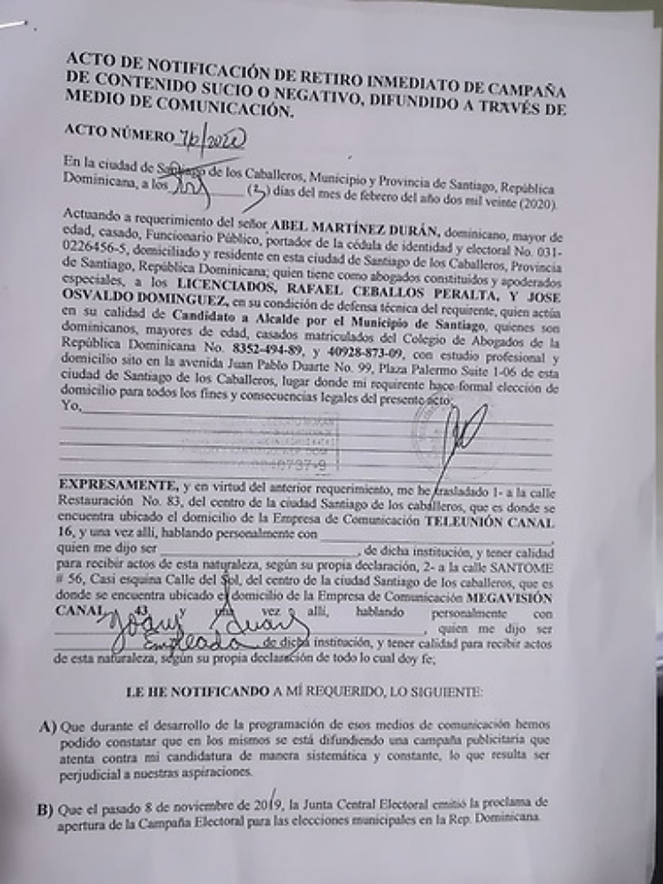 Abel intima canales de Santiago pa'que no difundan vídeo donde aparece elogiando a Leonel Abel intima canales de Santiago pa'que no difundan vídeo donde aparece elogiando a Leonel