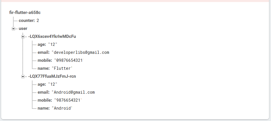 firebase offline database flutter