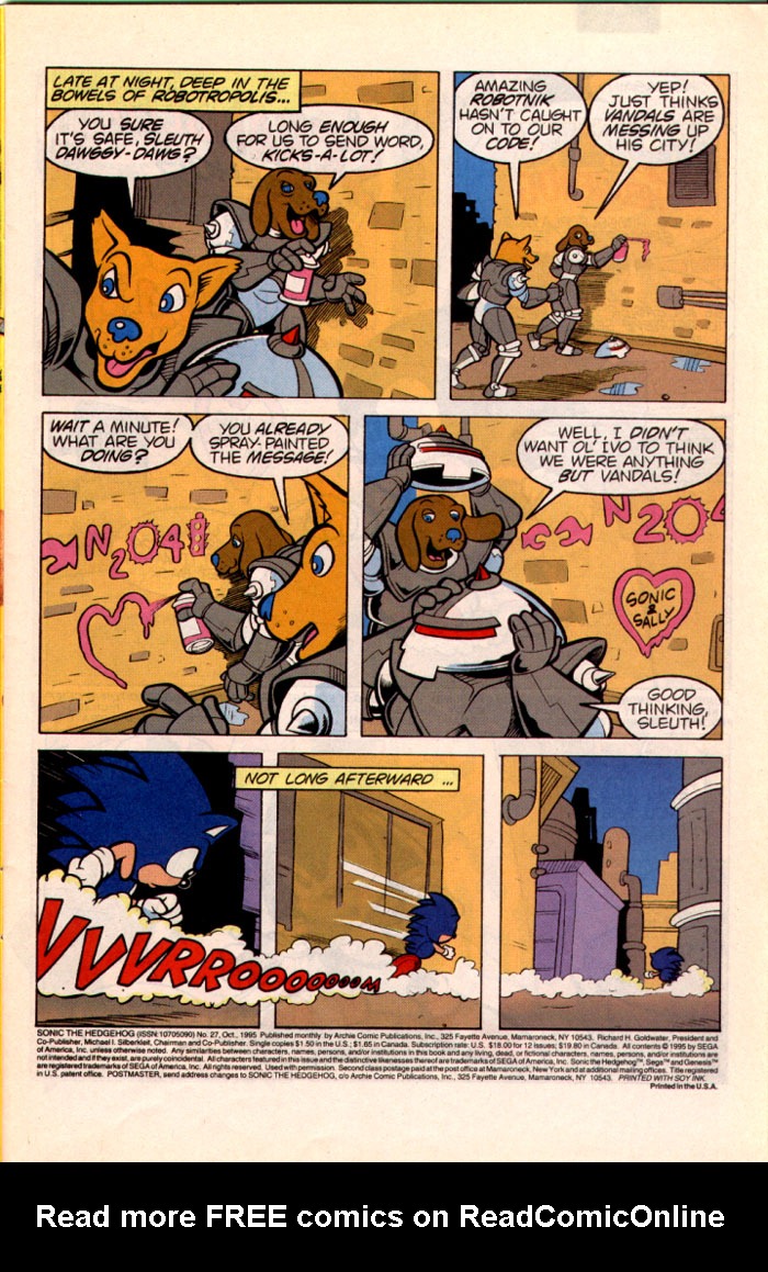 Sonic The Hedgehog (1993) issue 27 - Page 2