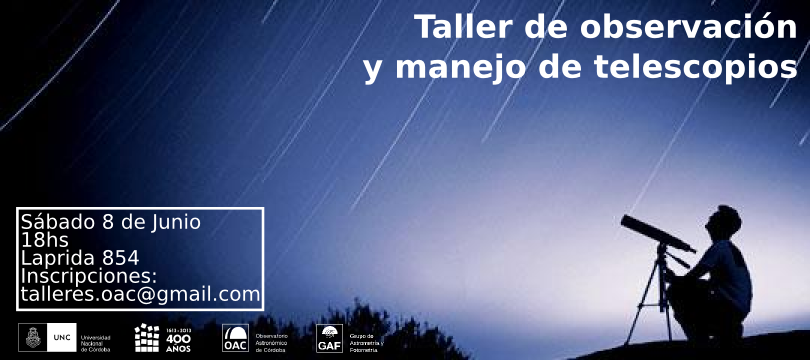 Astronomía de Córdoba: Taller de observación nocturna y manejo de ...