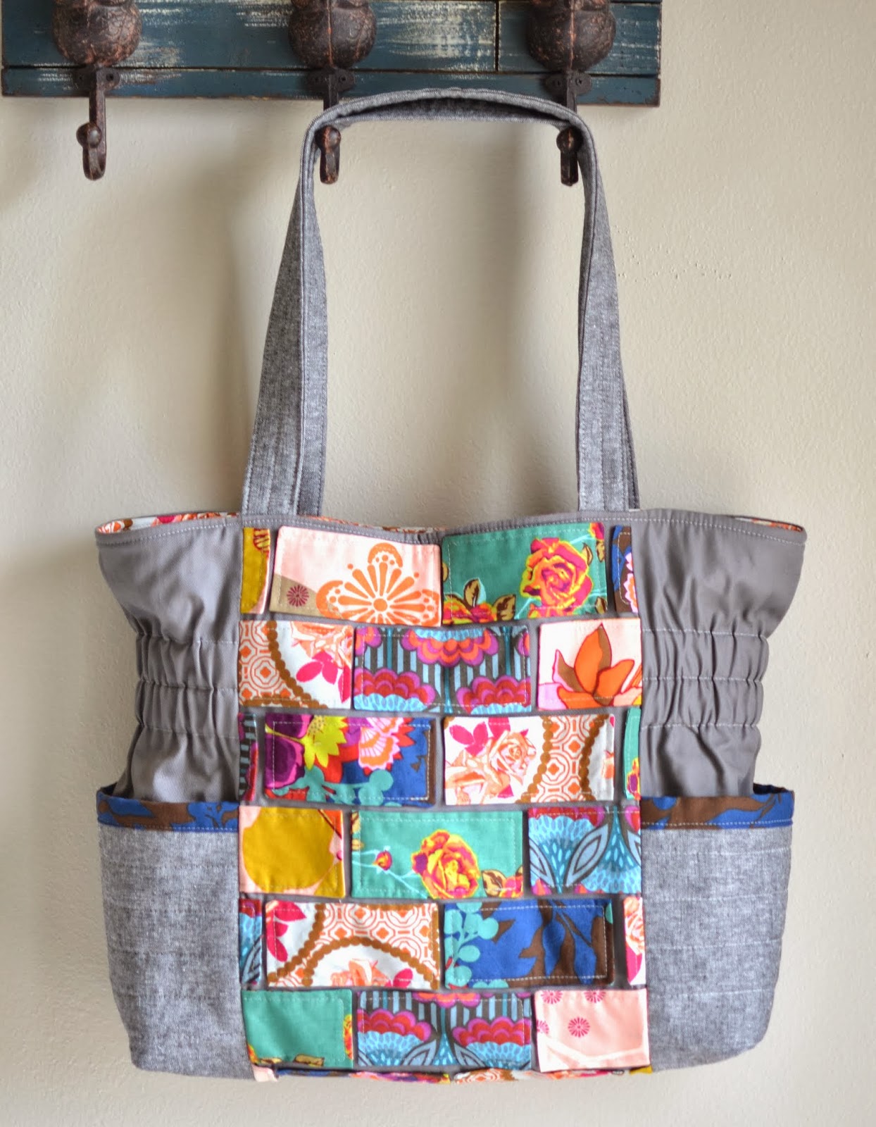 Blue Susan Makes: Garden Tiles Bag