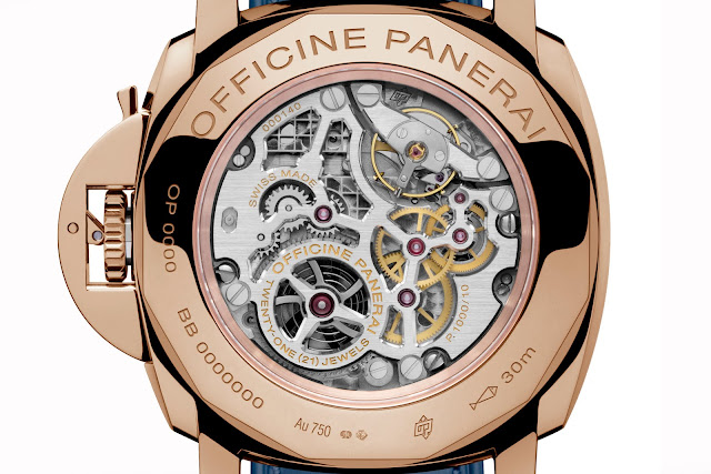 PANERAI LUMINOR DUE 3 DAYS ORO ROSSO trasera blog debajo del reloj PANERAI LUMINOR DUE 3 DAYS ORO ROSSO trasera blog debajo del reloj