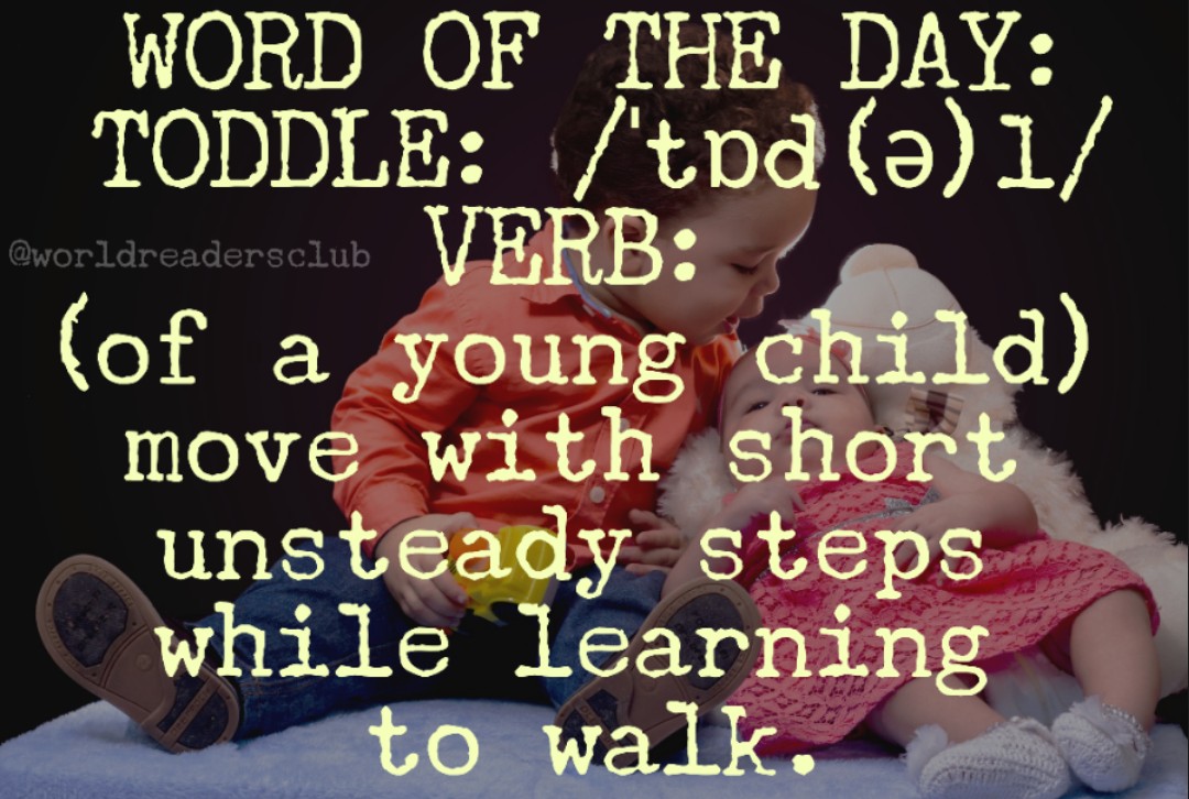 WORD OF THE DAY~~TODDLE
