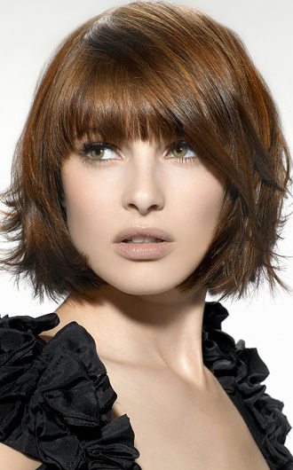 Layered Bob With Bangs For Fine Hair