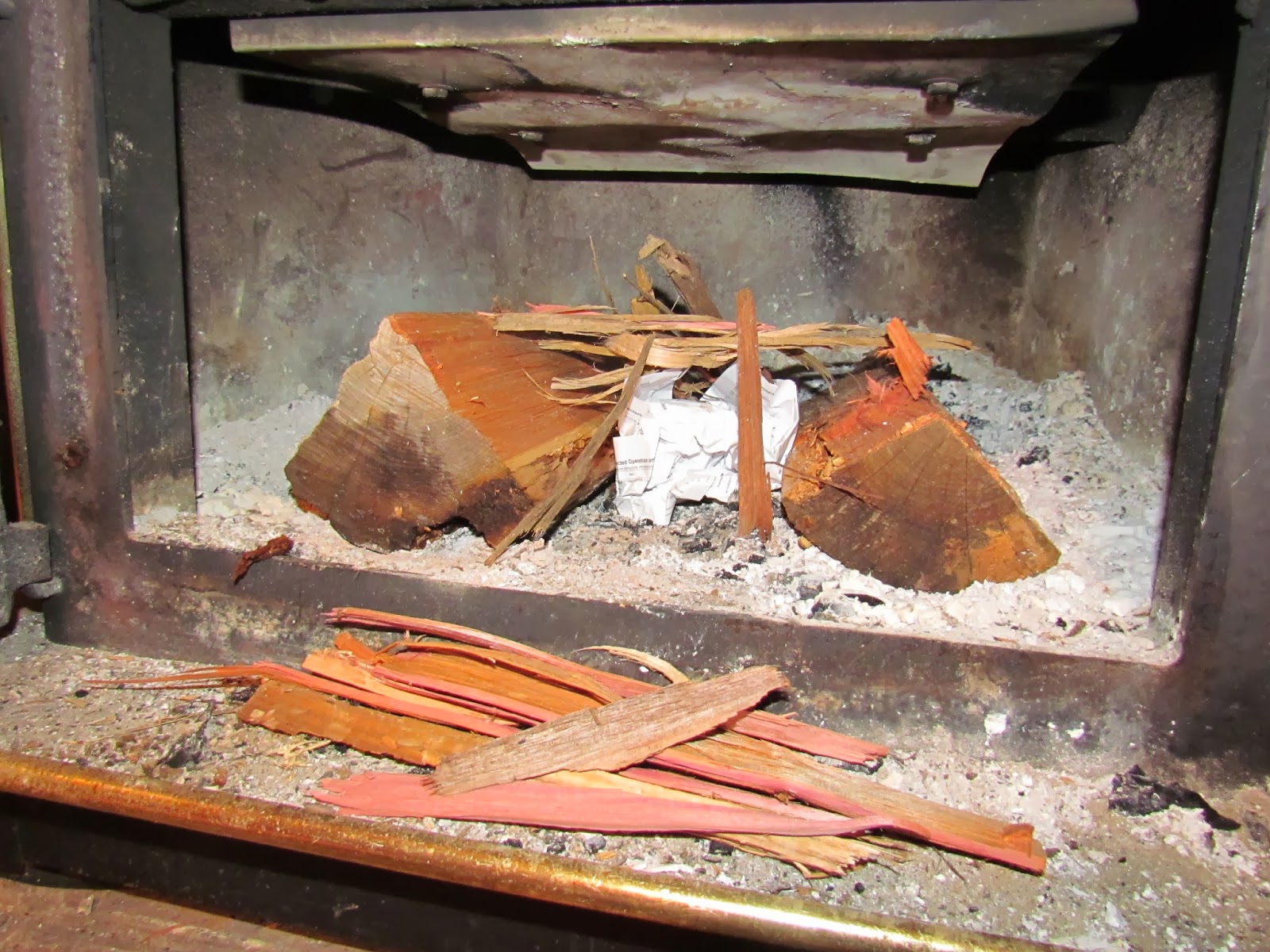 The Sustainable Homestead How to light a wood stove