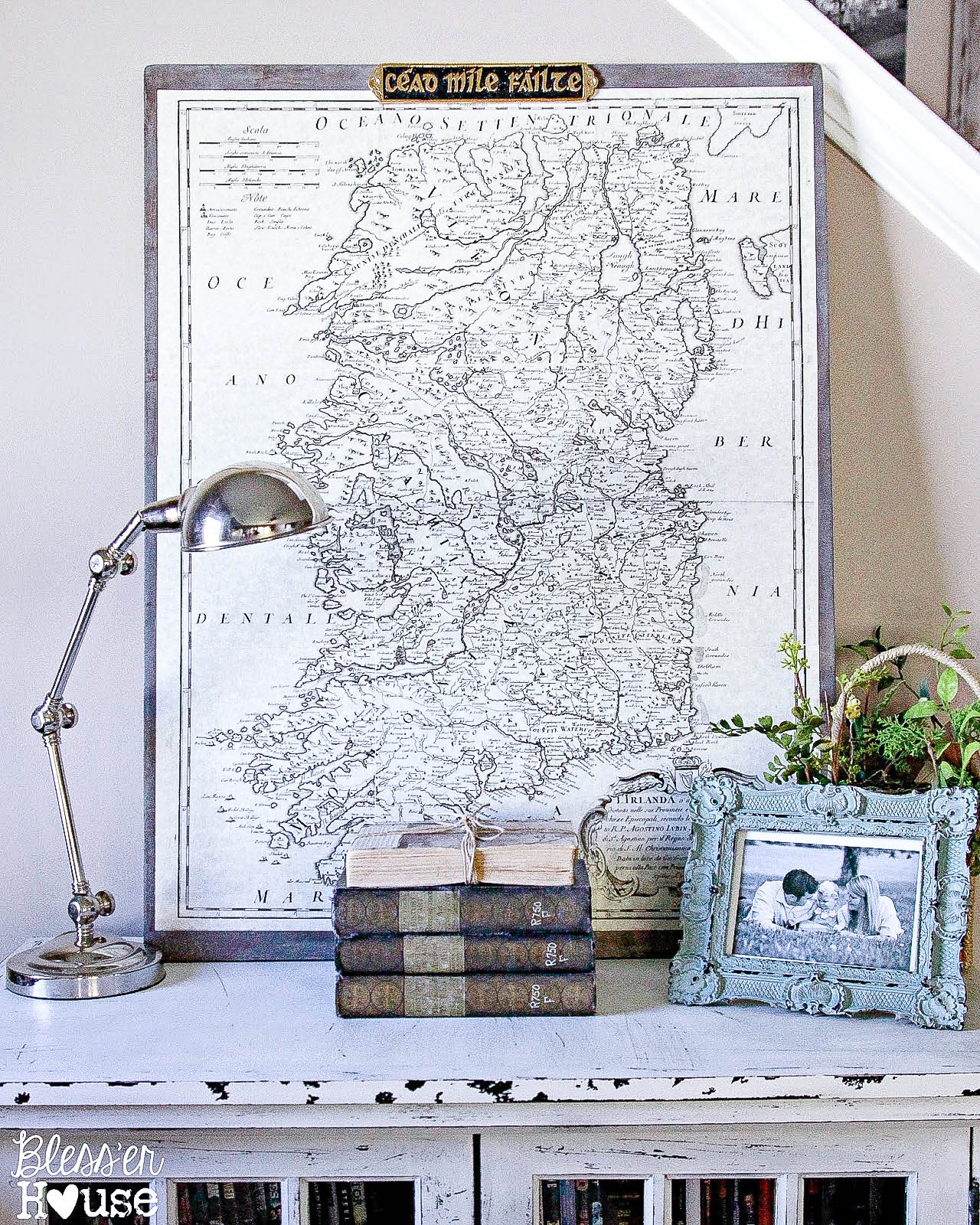 Bless'er House-vigentte with map-How I Found My Style Sundays- From My Front Porch To Yours