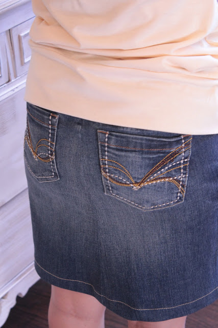 Turn Jeans Into A Skirt 18