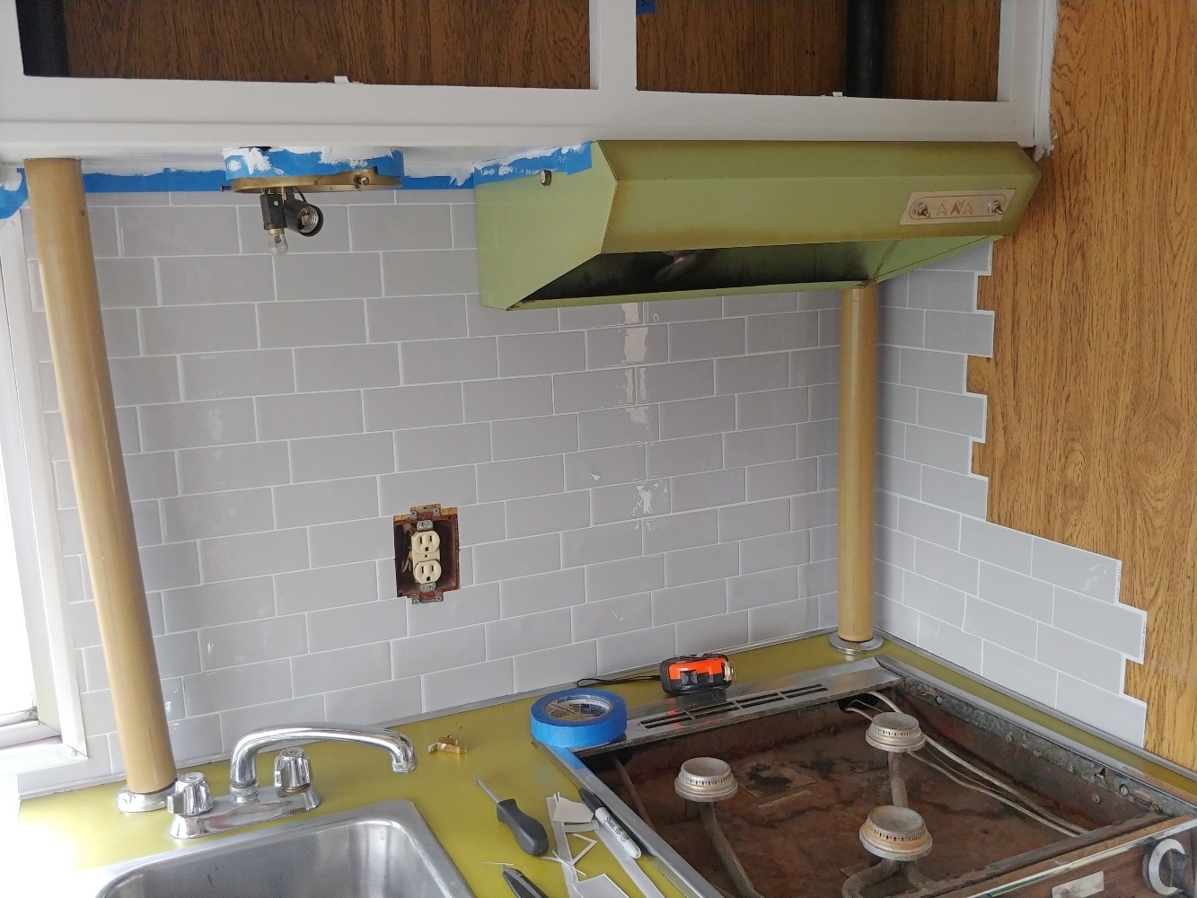 RV Kitchen Backsplash with Smart Tiles Little Vintage Cottage