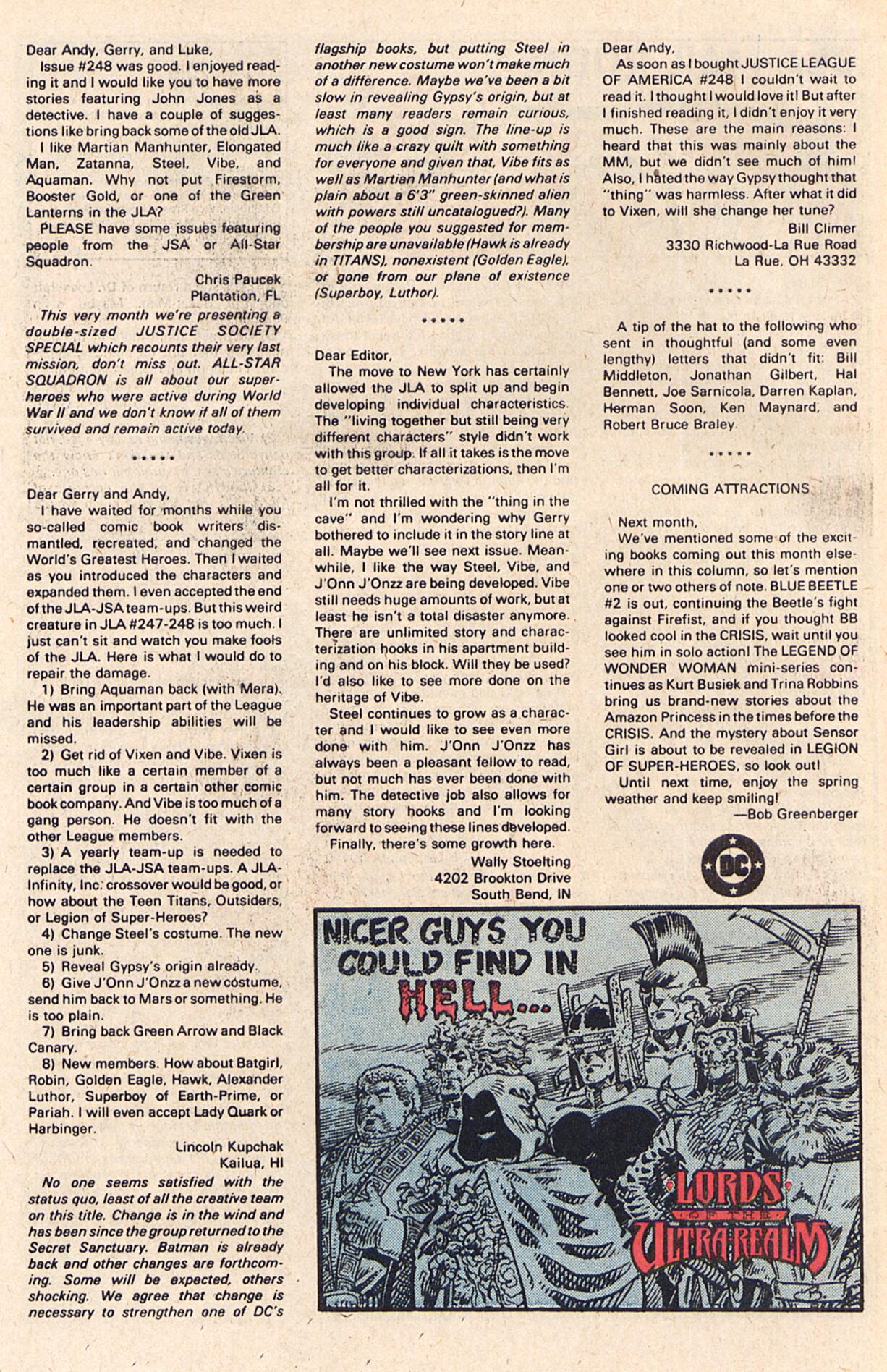 Read online Justice League of America (1960) comic - Issue #252 - 31