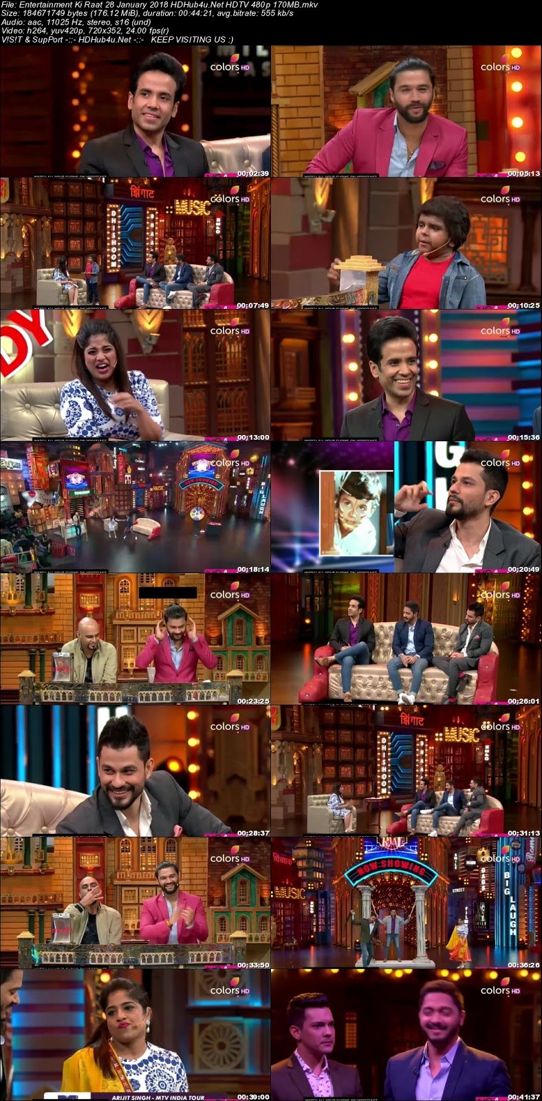 Entertainment Ki Raat 28th January 2018 480p HDTV 170MB Download