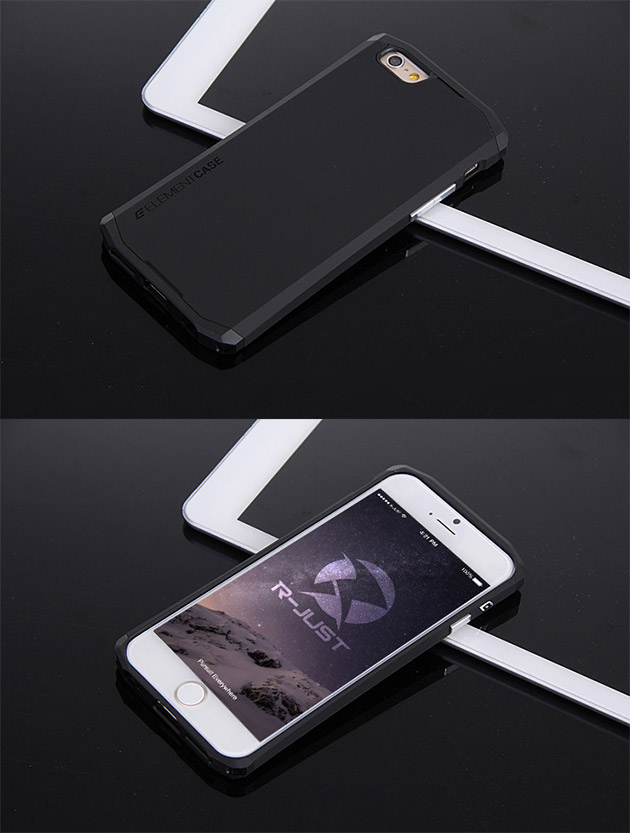 เคส iPhone 6/6s รุ่น Element 110047 : สีดำขอบดำ
