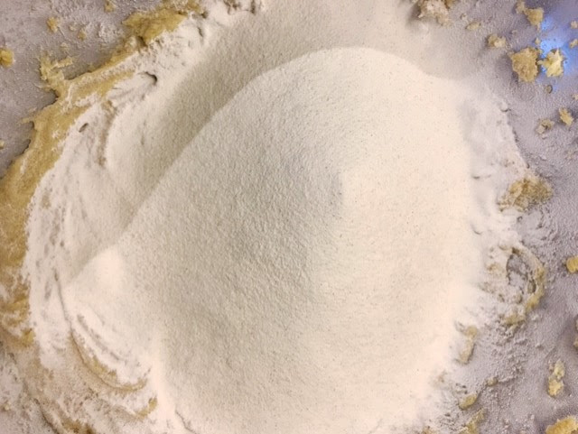 Flour added to mixture