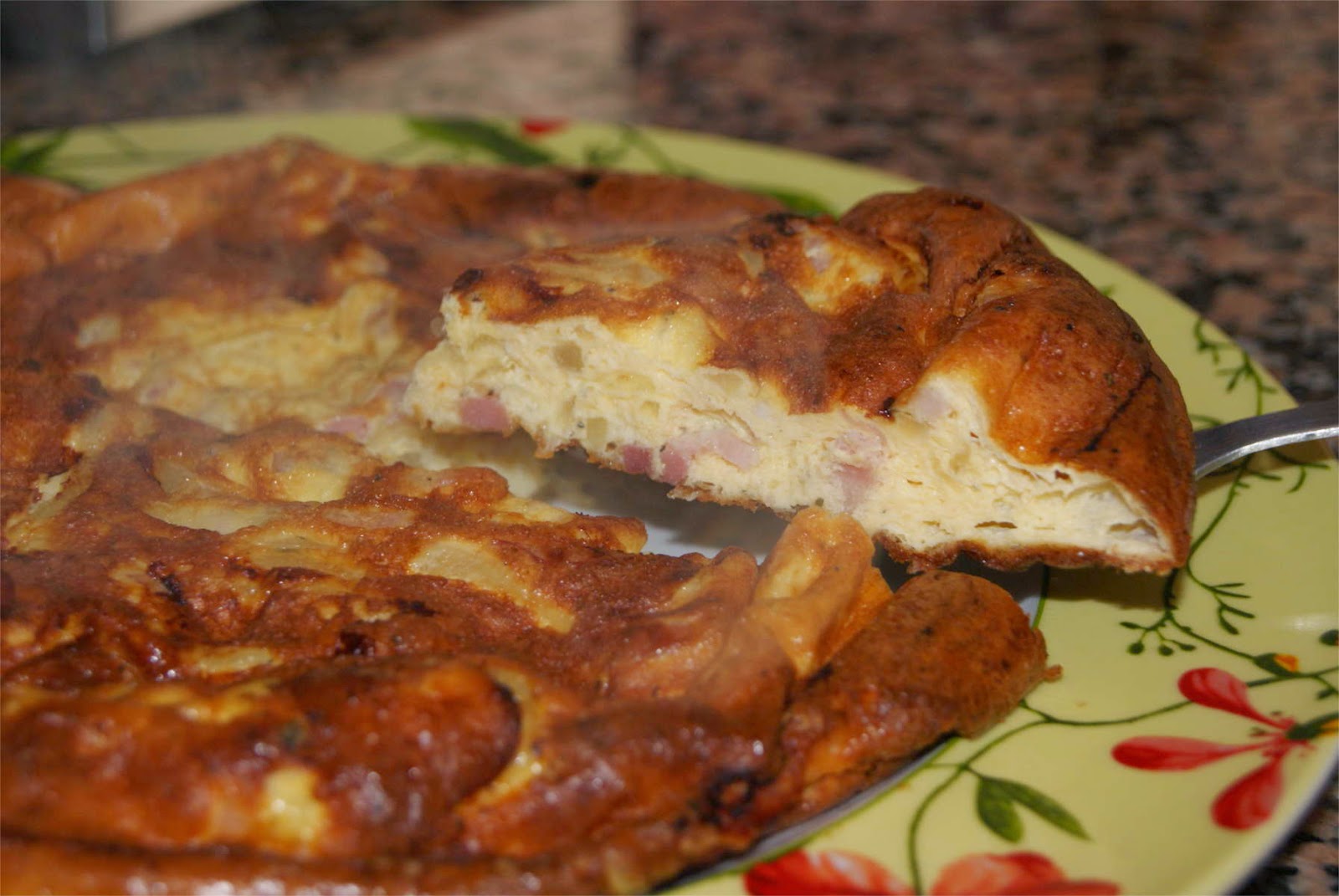Frittata de bacon y cebolla ¡Qué rico!