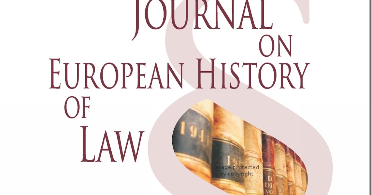 Legal History Blog Journal on European History of Law