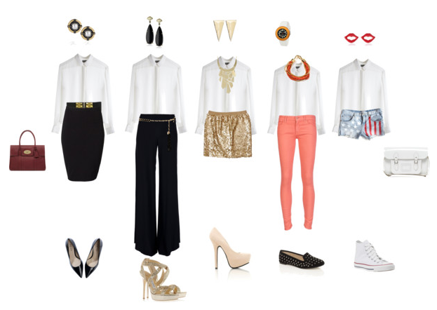 LOOK DISTINTOS CON CAMISA BLANCA