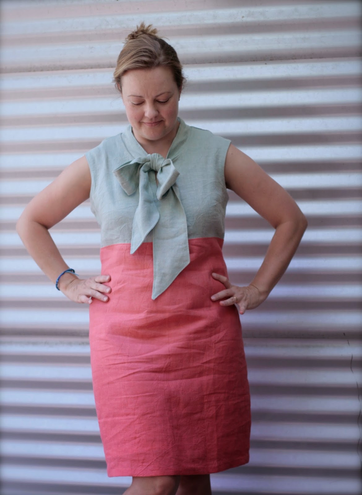 Lempo Bee Victory Patterns Hazel my 'watermelon dress'