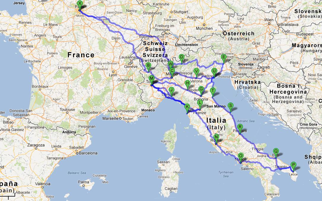 Le Tour de l'Italie culinaire Côte Méditerranée faite, direction la