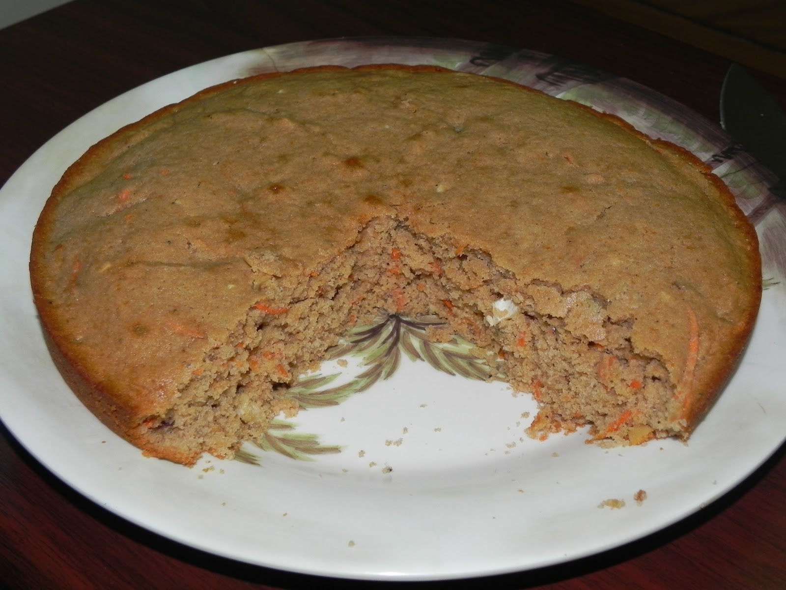 Sugar-Free Egg-Less Carrot Cake Recipe