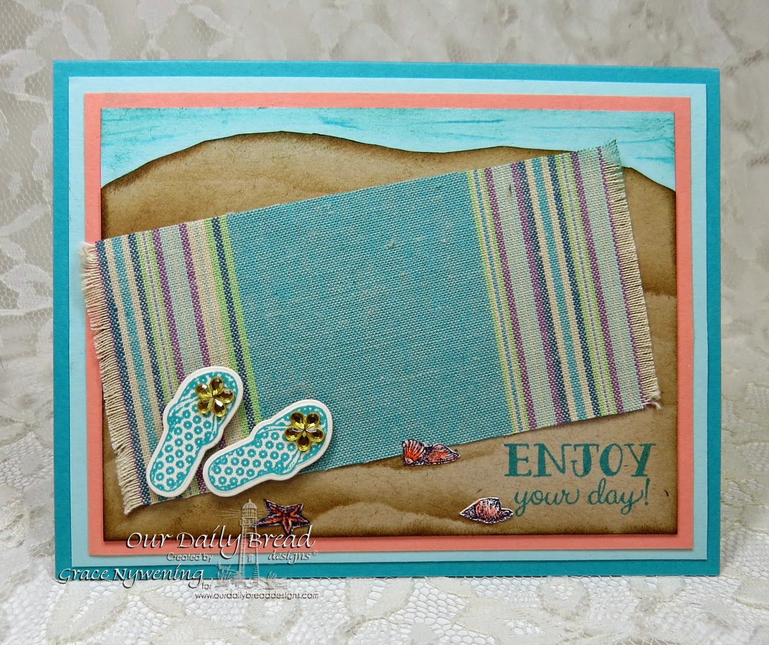 ODBD stamps: Flip Flop Fun, Anchor the Soul, designed by Grace Nywening