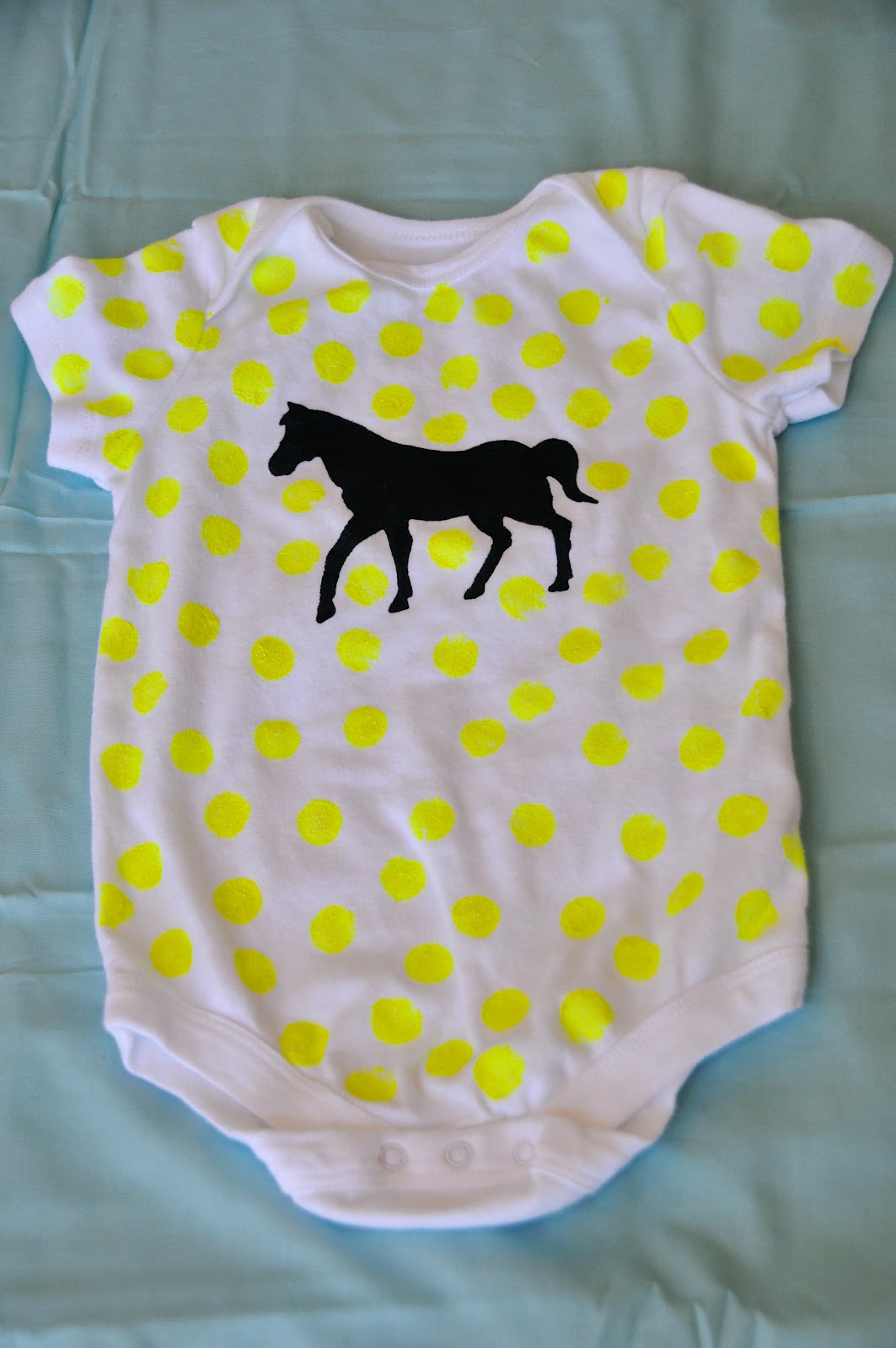 Diesel in Bloom DIY fabric painted onesies