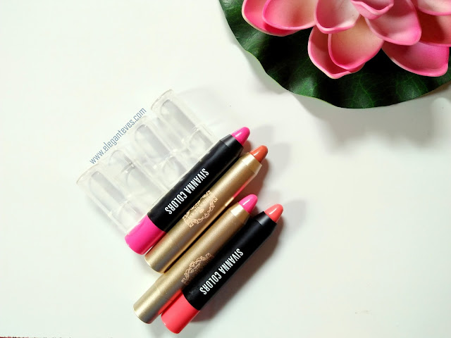 Sivanna Colors Lipstick Pencil 01, 04 and Gina Glam Lipsticks Review