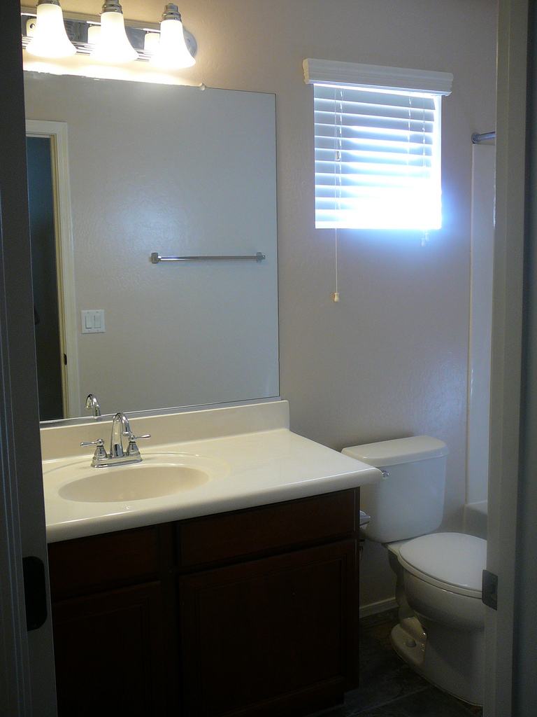 FOCAL POINT STYLING: RENTAL RESTYLE: Small Bath Space ...