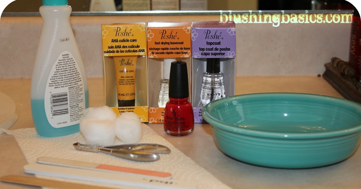 blushing basics: DIY Manicure