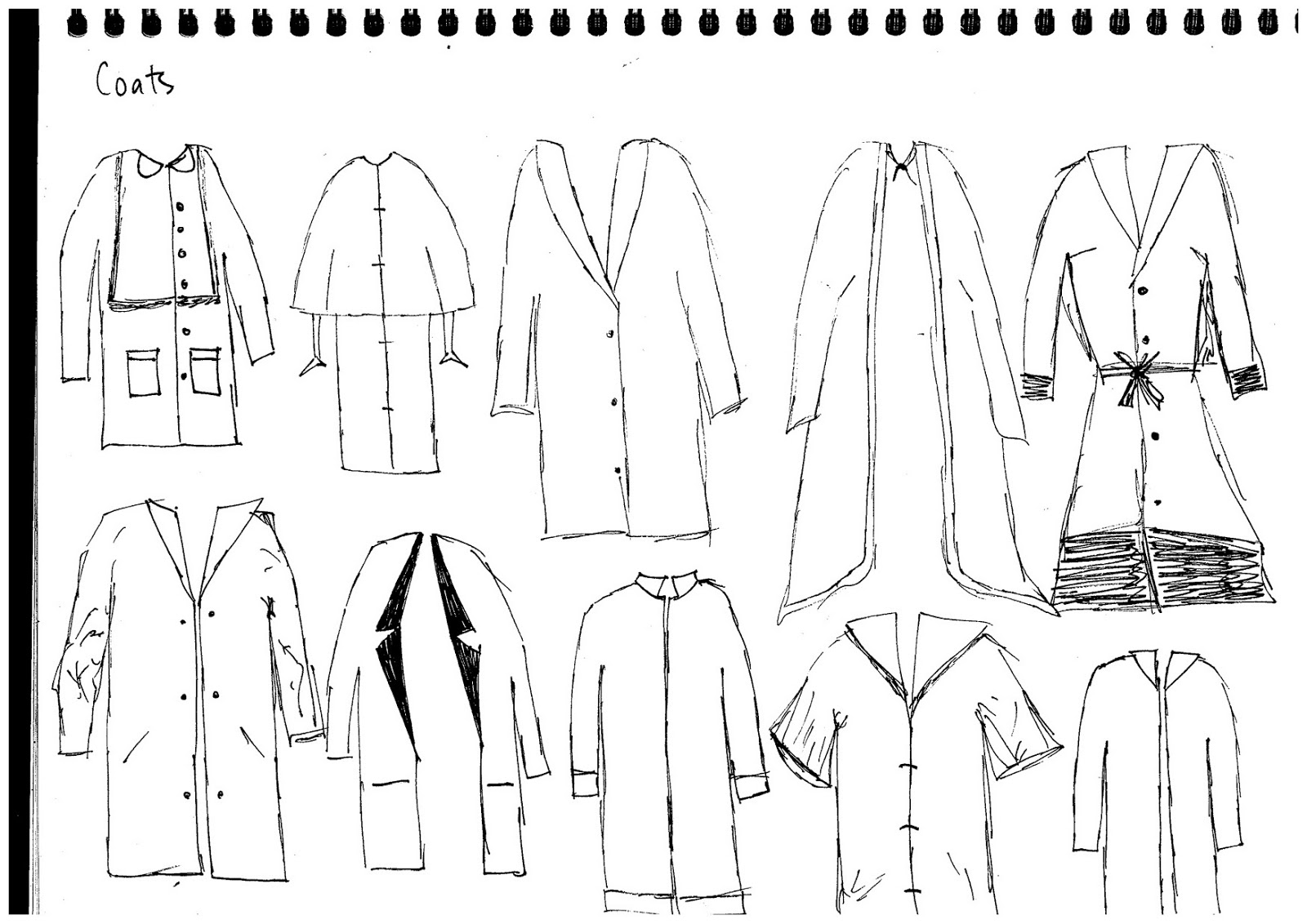 The Remembrance by Kitty Lawrence : Outerwear sketches