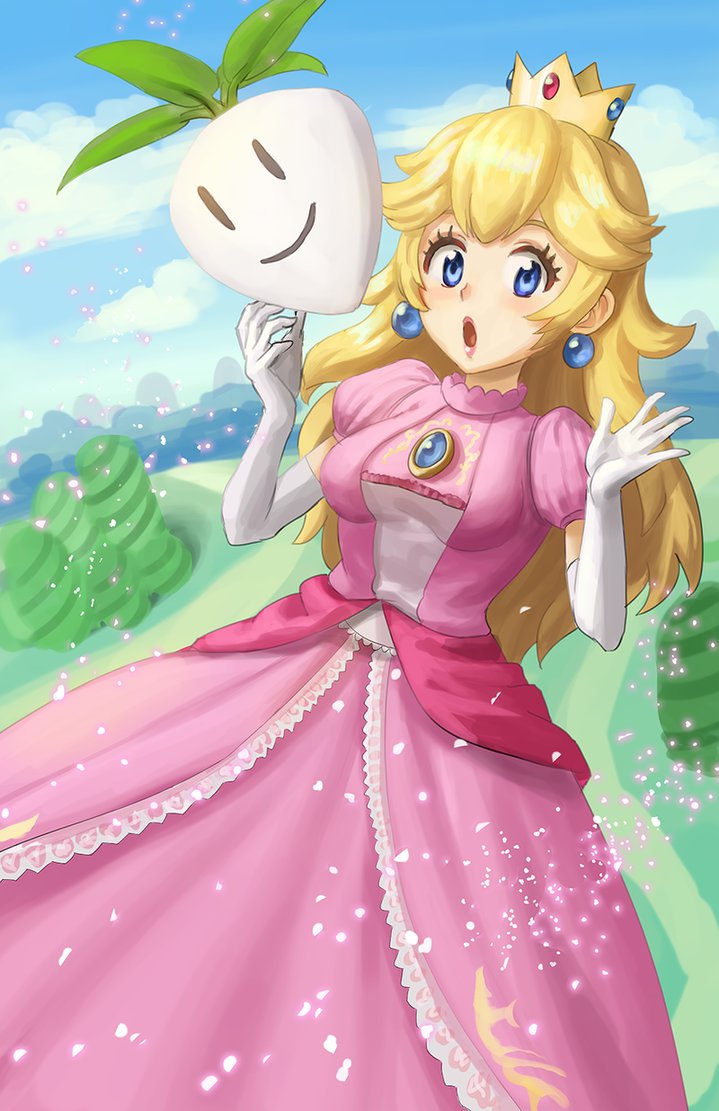 Princess Peach in anime version | Animoe