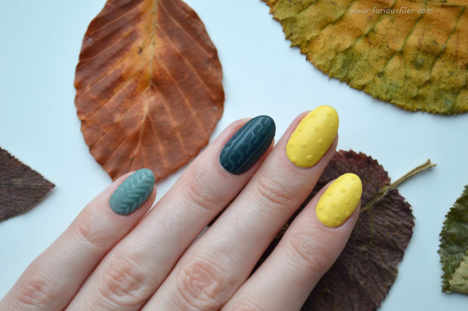 Sweater Weather Cable Knit Gel Nails FURIOUS FILER