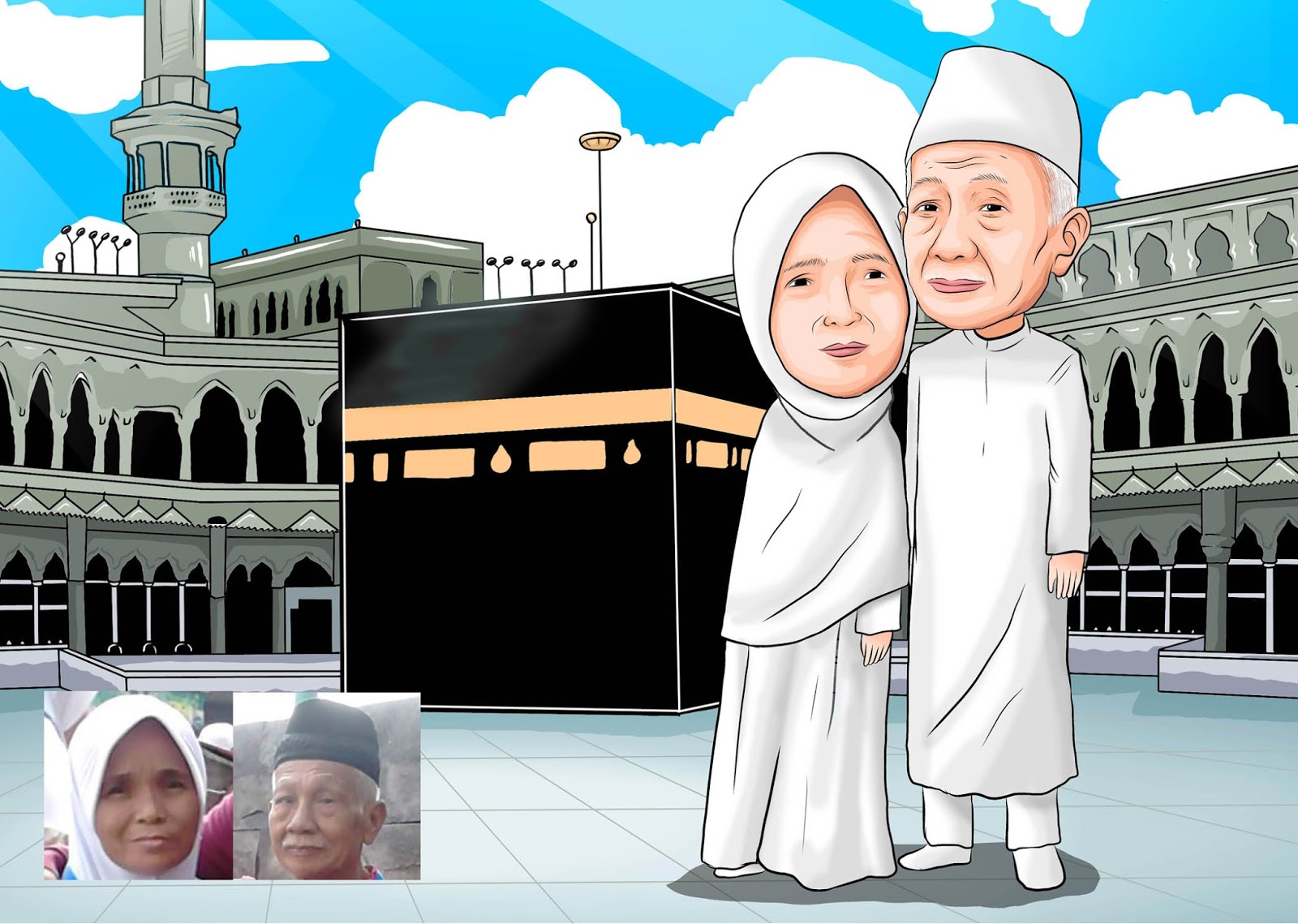 Unduh 770 Gambar  Animasi Orang  Naik Haji HD Paling Baru 