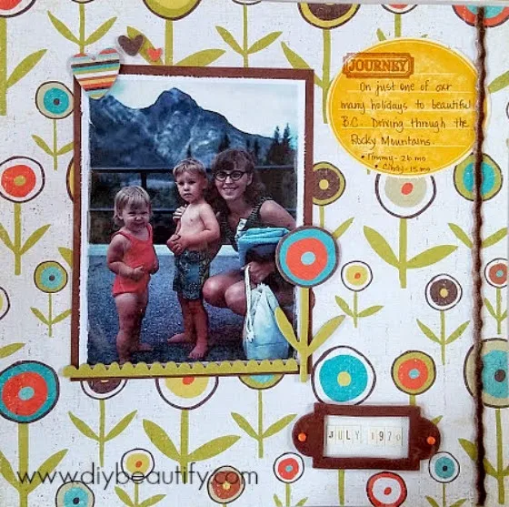 Tips for paper crafting with vintage pictures www.diybeautify.com