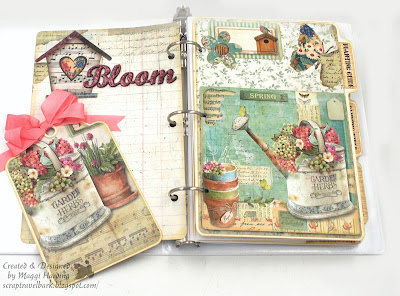 Stamperia Garden Collection Journal, The Funkie Junkie Boutique, Tutorial, Maggi Harding Journal - Garden by Stamperia