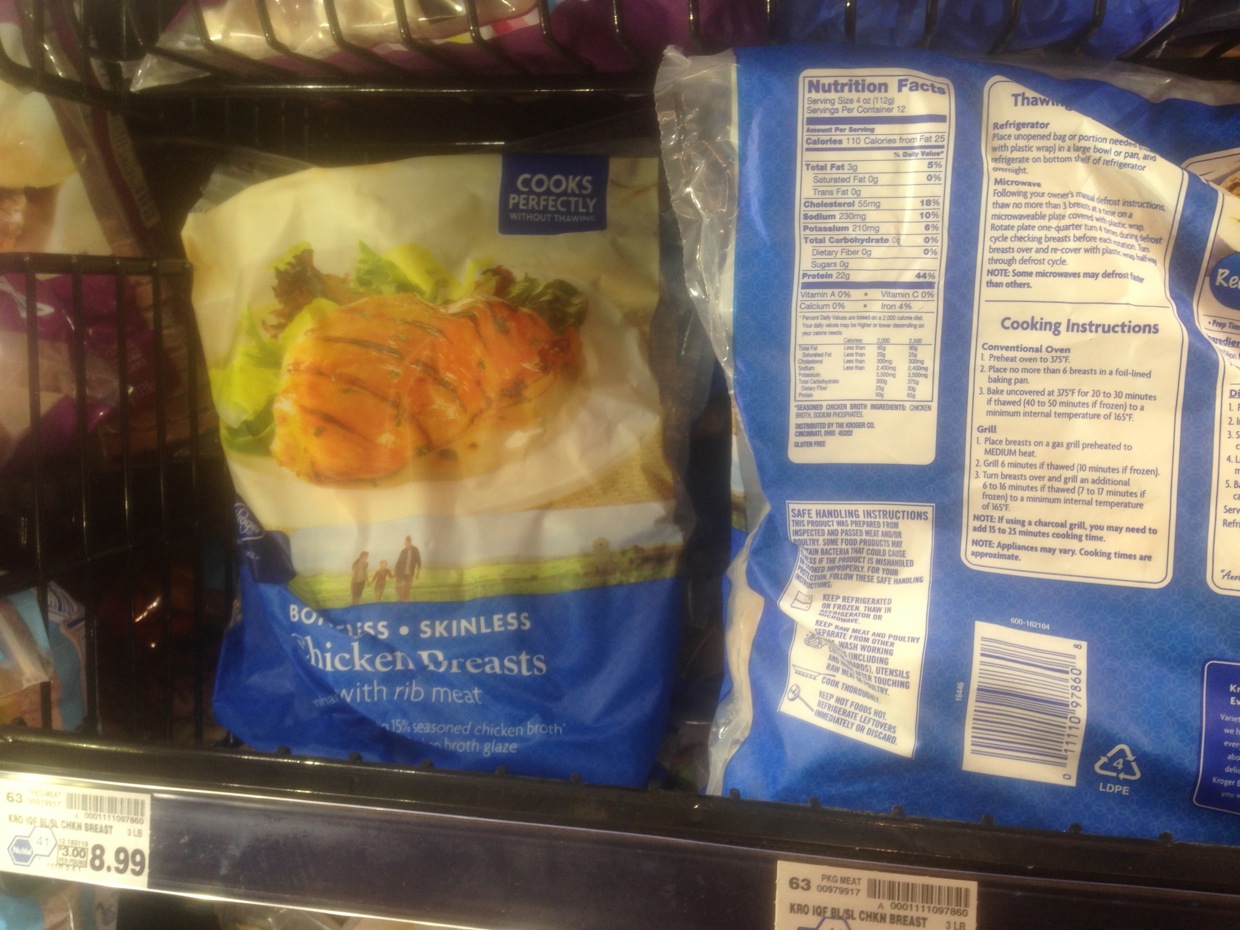 Healthy Grocery Chicken Breasts, 3 lb Kroger