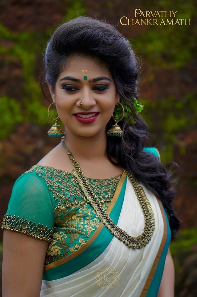 21 Trendy Green Kerala Saree Blouse Designs to try in 2019 | Bling Sparkle