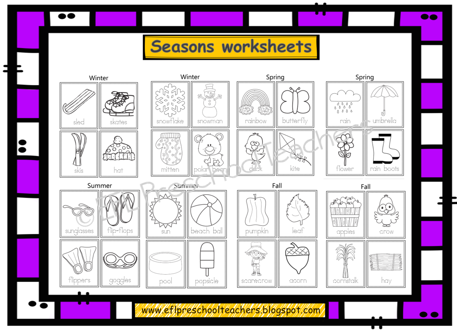 Seasons ESL Worksheets. Seasons Worksheets for preschoolers. 4 Seasons Worksheet. Worksheets with Seasons. Seasons esl