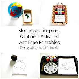 Montessori-inspired Continent Activities with Free Printables