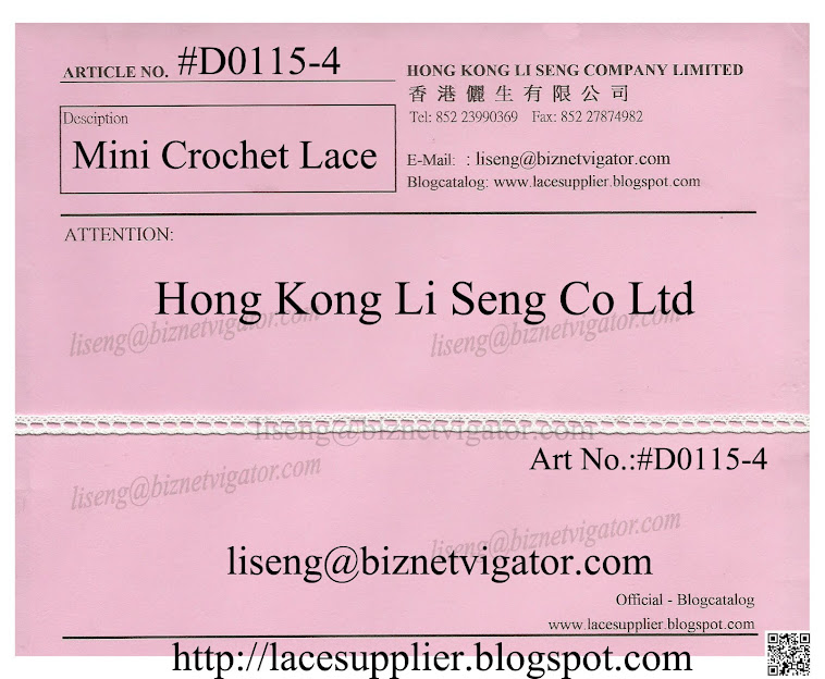 Mini Crochet Lace Manufacturer - Hong Kong Li Seng Co Ltd