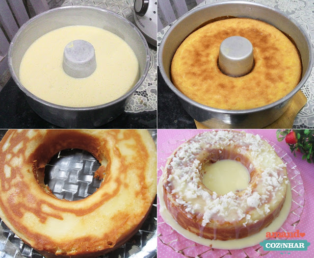 Bolo de Leite condensado e coco - bolo pega marido