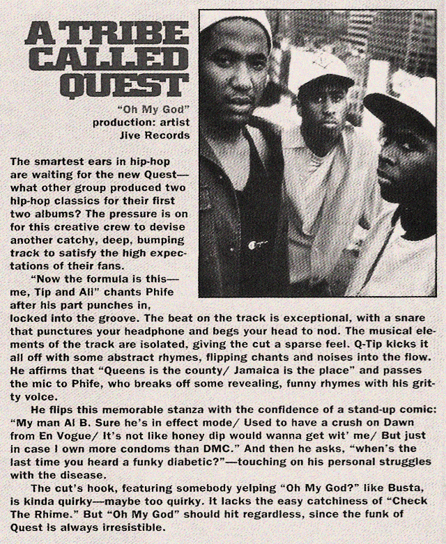 HipHop Nostalgia A Tribe Called Quest "Oh My God" (Review, 1993)