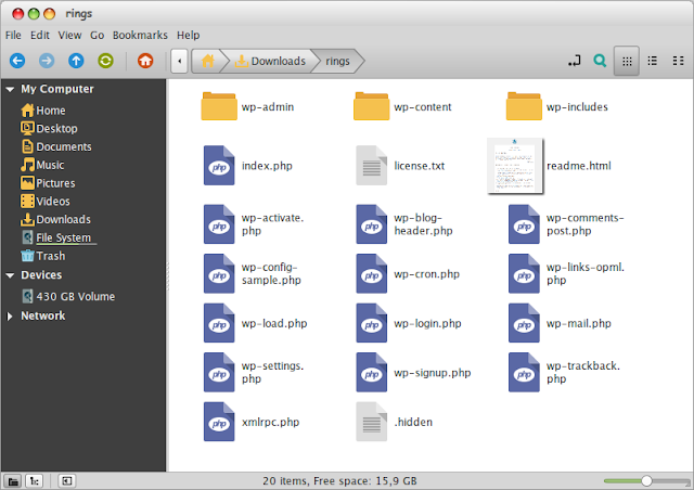 Cara Hidden File + Folder Teks Editor Nautilus Nemo