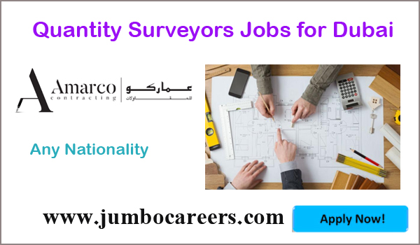 Amrco Contracting Dubai Recruiting Quantity Surveyors