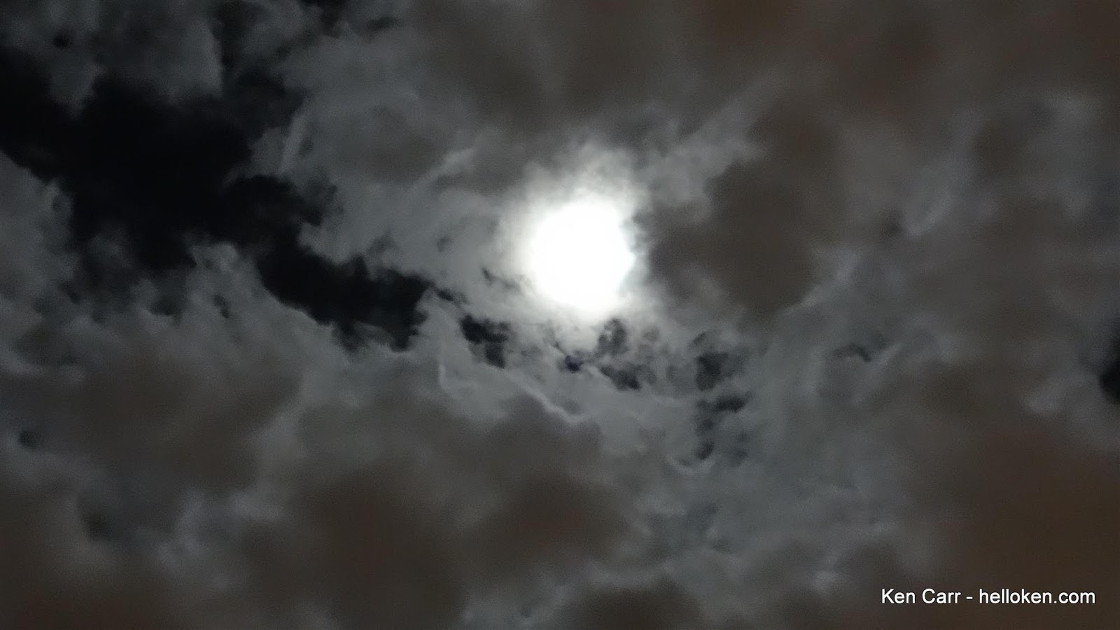 Helloken Com Full Moon Behind Clouds