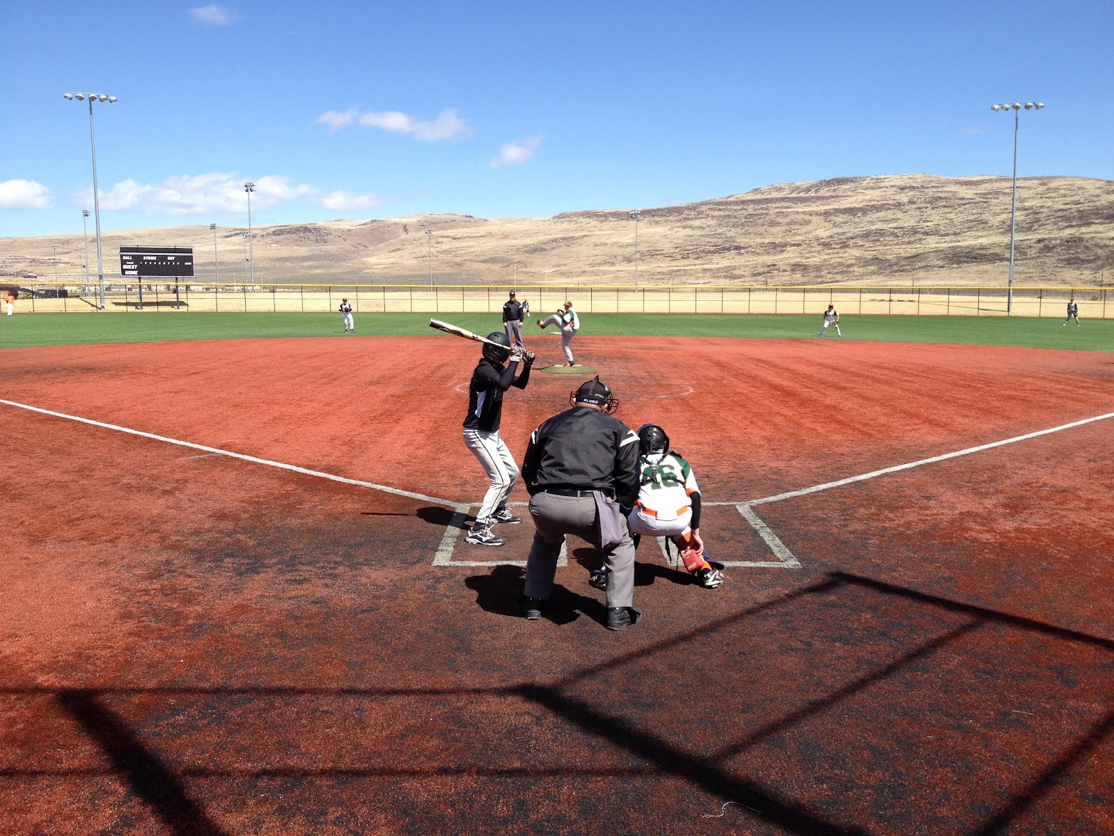 Jack at bat at the Golden Eagle Sports Complex