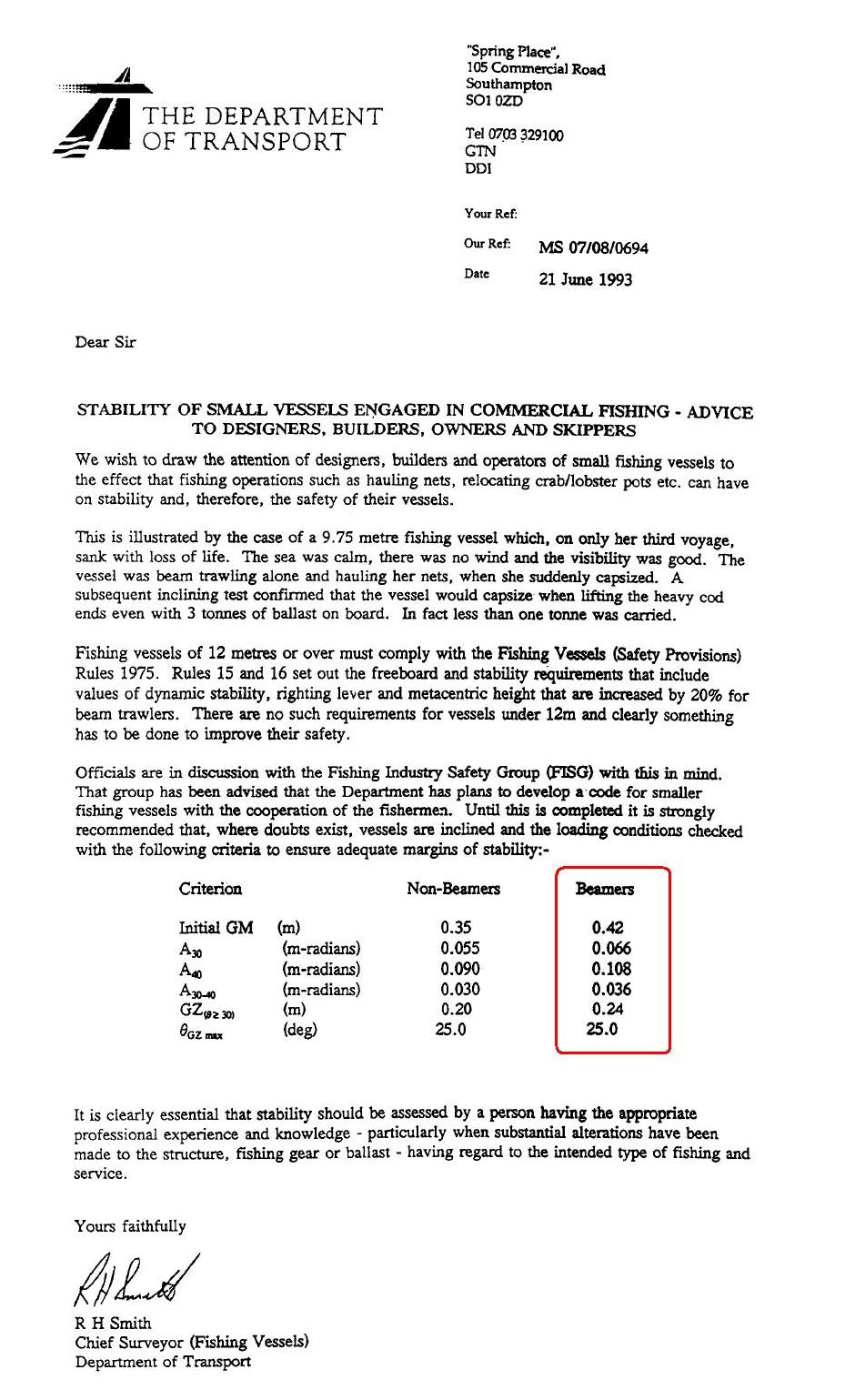 The trawler Gaul The Solway Harvester