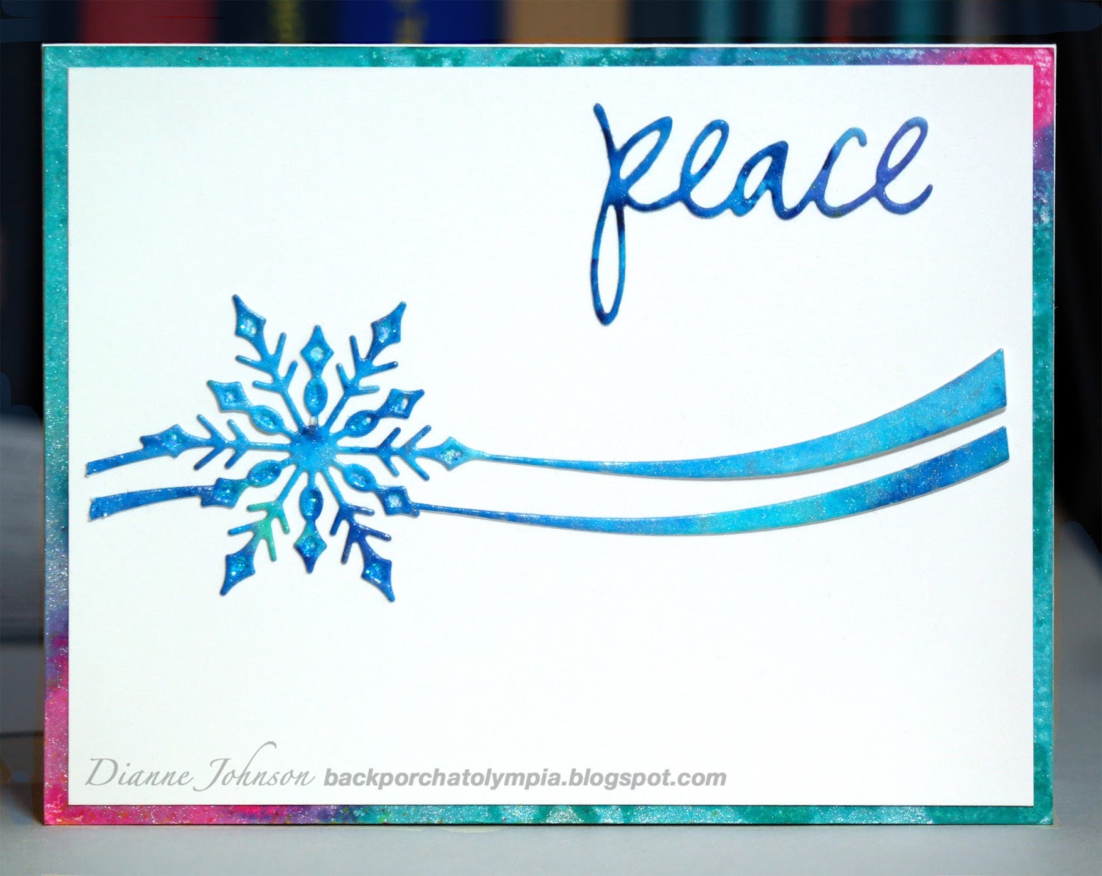 NEW D14458 Wood Mounted Stamp IMPRESSION OBSESSION Joyful Christmas Text